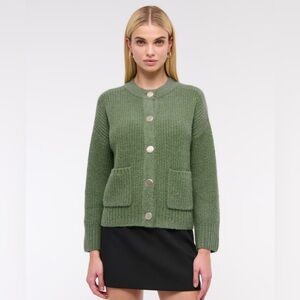 Abercrombie green cardigan